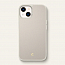 Чехол для iPhone 13 гибридный с кожей Spigen Сyrill Leather Brick кремовый