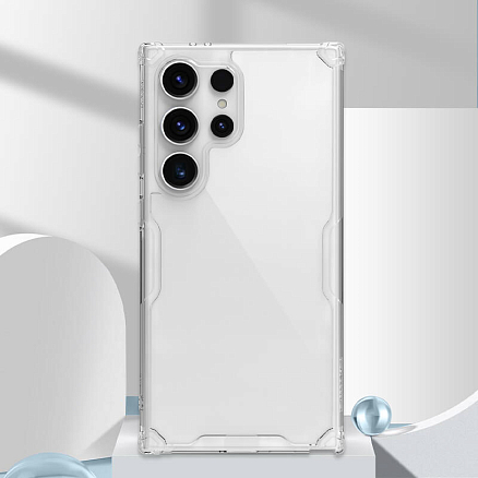 Чехол для Samsung Galaxy S24 Ultra гибридный Nillkin Nature TPU Pro прозрачный