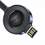 Кабель USB - MicroUSB, Lightning, Type-C 18 см 3A с беспроводной зарядкой для Apple Watch Baseus Star Ring черно-серый