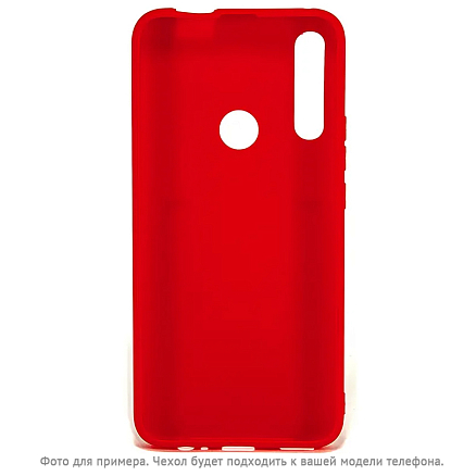 Чехол для Huawei Y6s силиконовый CASE Matte красный