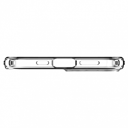 Чехол для iPhone 13 гелевый Spigen Crystal Flex прозрачный серый