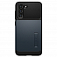 Чехол для Samsung Galaxy S21 FE гибридный тонкий Spigen Slim Armor черно-графитовый