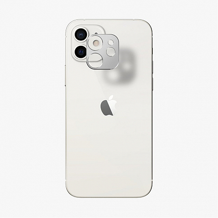Защитная крышка на камеру iPhone 12 Mini Ringke Camera Styling серебристая