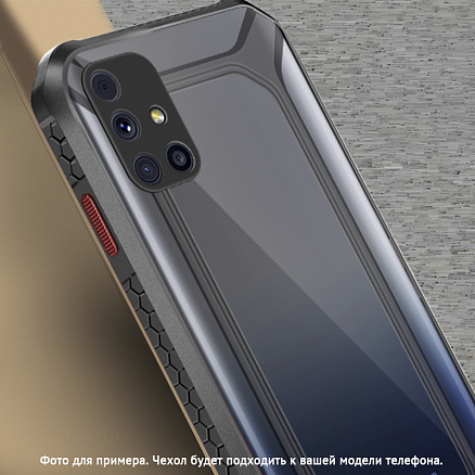 Чехол для Samsung Galaxy A51 гибридный Rzants Unicorn черный