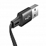 Кабель USB - MicroUSB, Lightning, Type-C для зарядки 1,2 м 3.5А плоский Baseus Little Octopus черный