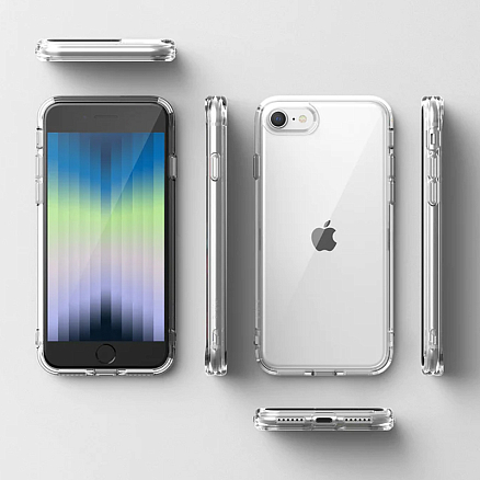 Чехол для iPhone 7, 8, SE 2020, SE 2022 гибридный Ringke Fusion Edge прозрачный матовый