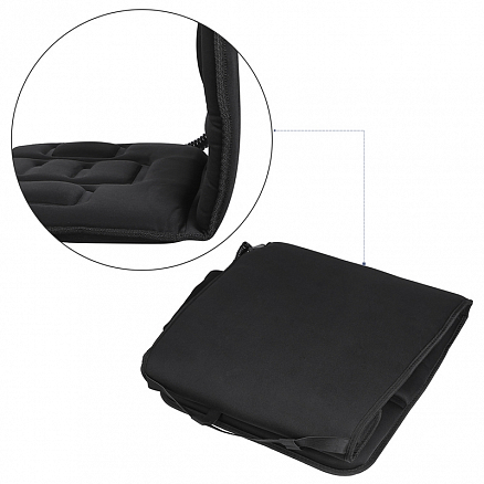Массажная накидка (массажер) на сиденье для спины и ягодиц вибрационная с подогревом Naipo MGC-168
