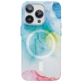 Чехол для iPhone 14 Pro Max гелевый VLP Splash MagSafe разноцветный
