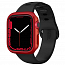 Чехол для Apple Watch 45 мм пластиковый тонкий Spigen Thin Fit красный