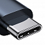 Кабель Type-C - Type-C USB4 длина 1 м 100W 8K 60Hz плетеный Baseus Flash (быстрая зарядка PD) черно-серый