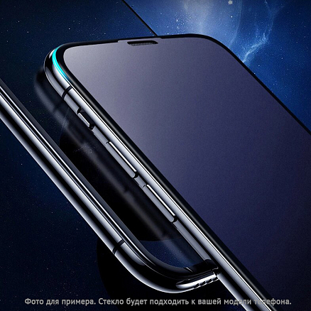 Защитное стекло для Samsung Galaxy A20, A30, A30s, A31, A50, A50s, M30 на весь экран противоударное Lito-2 2.5D матовое черное