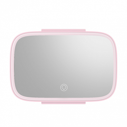 Зеркало для макияжа с подсветкой на козырек автомобиля Baseus Delicate Queen Touch-up розовое