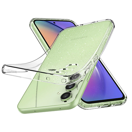 Чехол для Samsung Galaxy A54 5G гелевый с блестками Spigen Liquid Crystal Glitter прозрачный