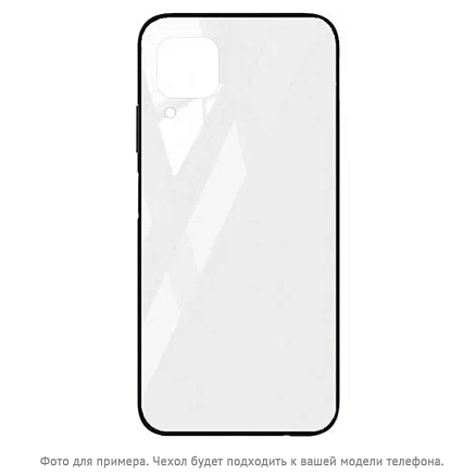 Чехол для Huawei P smart 2021 силиконовый CASE Glassy белый