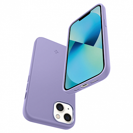 Чехол для iPhone 13 mini силиконовый Spigen Silicone Fit фиолетовый