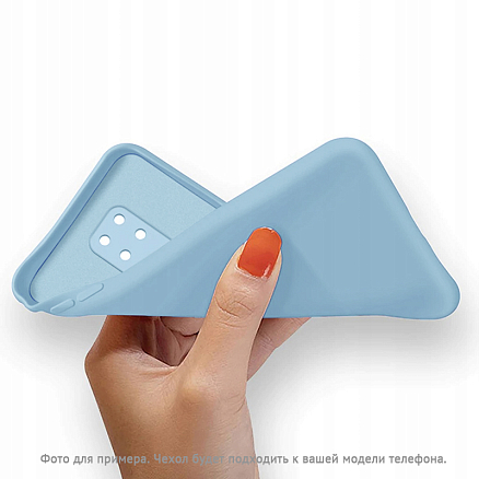 Чехол для Samsung Galaxy A23 силиконовый Tech-Protect Icon голубой