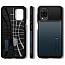 Чехол для Samsung Galaxy A12 гибридный с подставкой Spigen SGP Slim Armor черно-синий