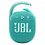 Портативная колонка JBL Clip 4 с защитой от воды бирюзовая