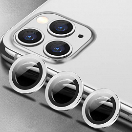 Защитное стекло на камеру для iPhone 11 Pro, 11 Pro Max Remax Creation серебристое 3 шт.