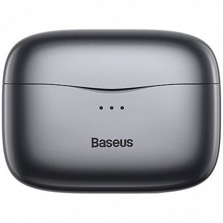 Наушники TWS беспроводные Bluetooth Baseus Simu S2 вакуумные с микрофоном и активным шумоподавлением серые
