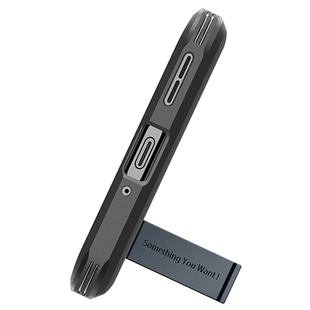 Чехол для OnePlus 11 гибридный для экстремальной защиты Spigen Tough Armor серый