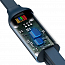 Кабель USB - MicroUSB, Lightning, Type-C для зарядки 1,2 м 3.5А плоский Baseus Bright Mirror синий