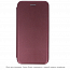 Чехол для Samsung Galaxy A03s кожаный - книжка GreenGo Smart Diva бордовый