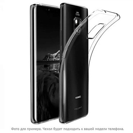 Чехол для Huawei Y6 2019 гелевый CASE Better One прозрачный