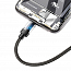 Кабель USB - MicroUSB, Lightning, Type-C 1,2 м 3.5A плетеный Baseus Data Faction черный