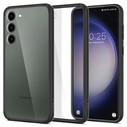 Чехол для Samsung Galaxy S23+ гибридный Spigen Ultra Hybrid прозрачно-черный