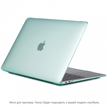 Чехол для Apple MacBook Air 13 (2018-2019) A1932, (2020) А2179, M1 (2020) A2337 пластиковый глянцевый DDC Crystal Shell зеленый