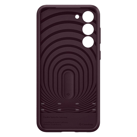 Чехол для Samsung Galaxy S23+ гибридный Spigen Caseology Parallax бордовый