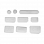 Заглушки для Apple MacBook Pro во внешние разъемы (защита от пыли) прозрачные