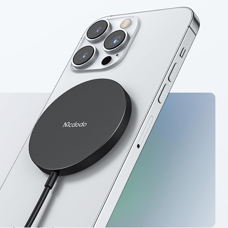 Беспроводная магнитная зарядка MagSafe для iPhone 15W McDodo CH-4360 черная