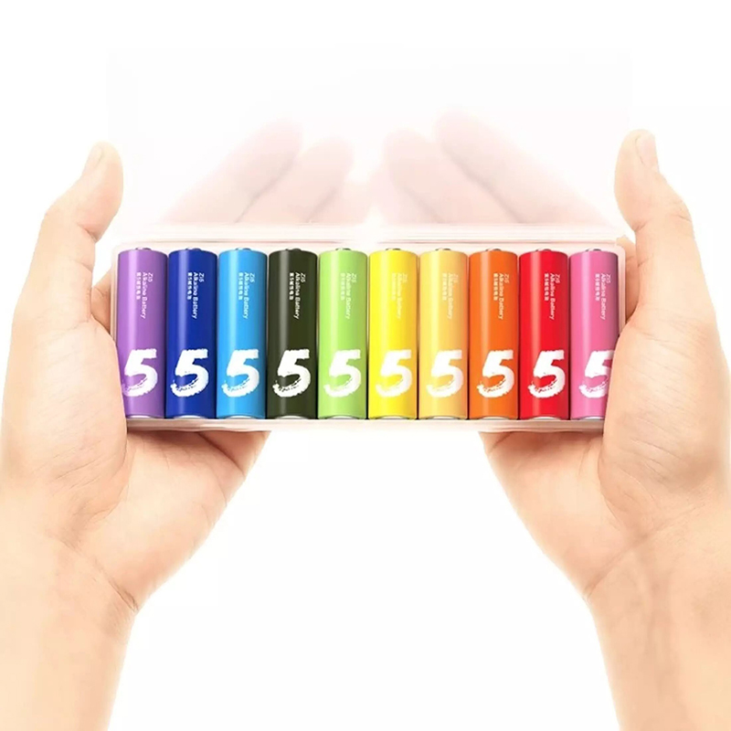 

Батарейка LR6 Alkaline (пальчиковая большая AA) Xiaomi ZMI Zi5 Rainbow AA501 упаковка 10 шт.