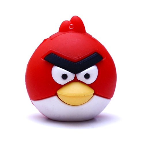 

Корпус для USB флэшки силиконовый Matryoshka Drive - Angry Birds красная птичка MD-574