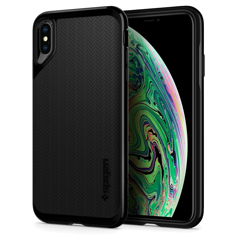 

Чехол для iPhone XS Max гибридный Spigen SGP Neo Hybrid блестящий черный