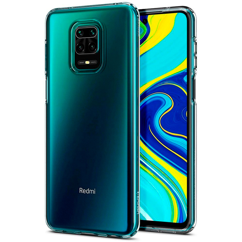 

Чехол для Xiaomi Redmi Note 9 Pro, Note 9S, Note 9 Pro Max гелевый ультратонкий Spigen SGP Liquid Crystal прозрачный