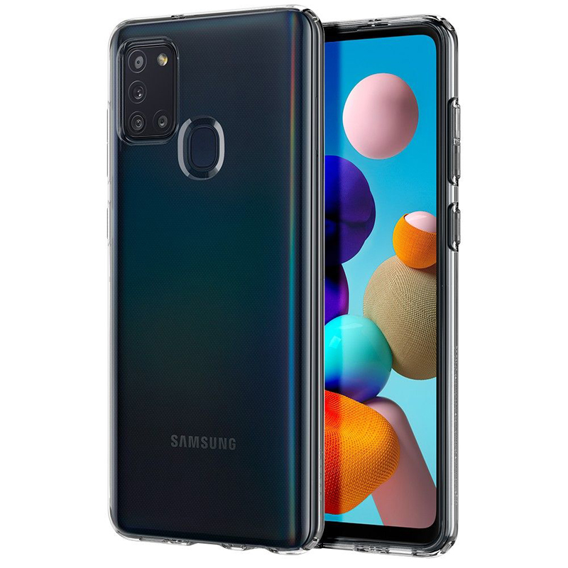 

Чехол для Samsung Galaxy A21s гелевый ультратонкий Spigen Liquid Crystal прозрачный