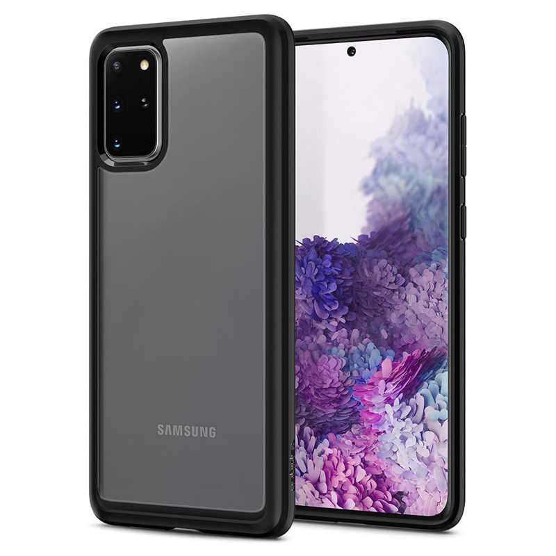 

Чехол для Samsung Galaxy S20+ гибридный Spigen SGP Ultra Hybrid прозрачно-черный матовый