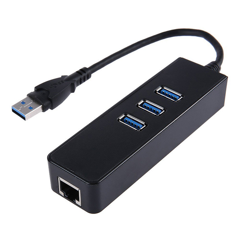 

USB 3.0 HUB (разветвитель) на 3 порта + Ethernet