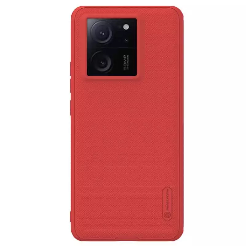 Чехол для Xiaomi 13T, 13T Pro, Redmi K60 Ultra гибридный Nillkin Super Frosted Shield Pro красный