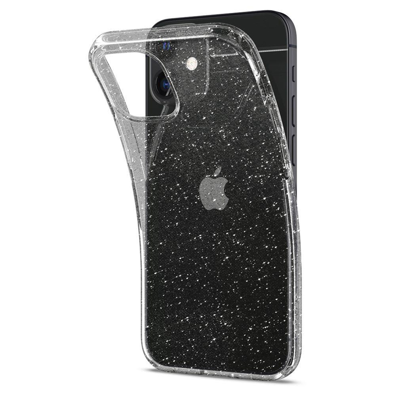 

Чехол для iPhone 12 Mini гелевый с блестками Spigen Liquid Crystal Glitter прозрачный