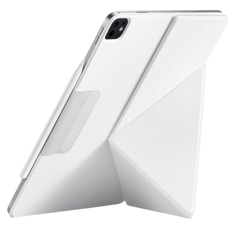 Чехол для iPad Pro 13 2024 кожаный книжка Pitaka MagEZ Folio 2 белый