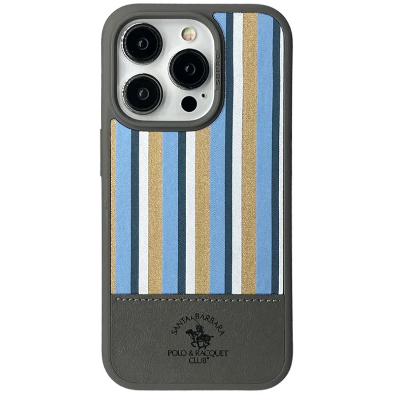 Чехол для iPhone 16 Pro гибридный Santa Barbara Polo & Racquet Club Isaac титаново-серый
