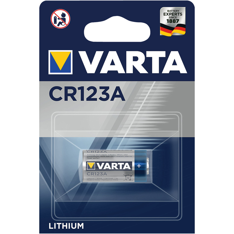 

Батарейка CR123A (16340) литиевая Varta 1шт.