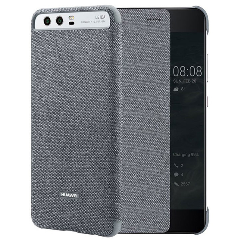 

Чехол для Huawei P10 Plus книжка оригинальный Smart View Cover серый