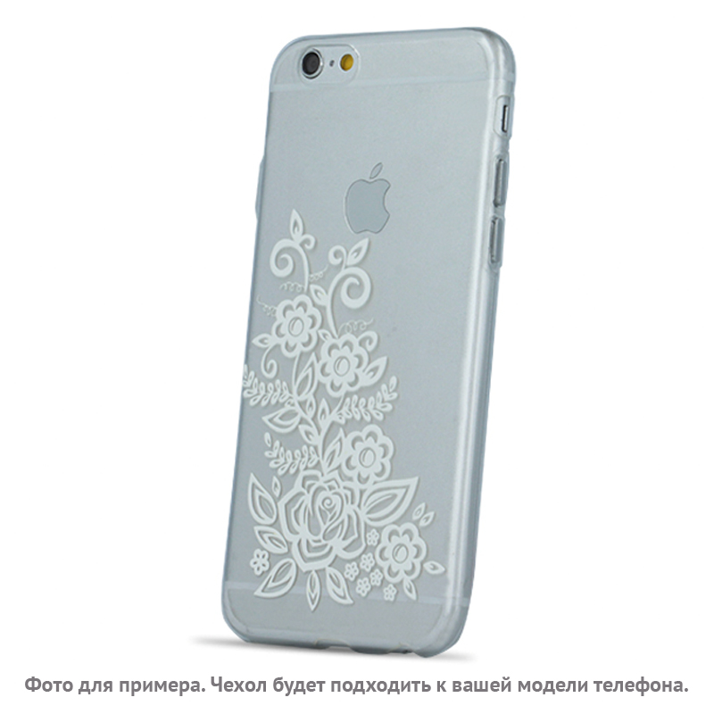 

Чехол для iPhone 5, 5S, SE гелевый GreenGo Henna Flower