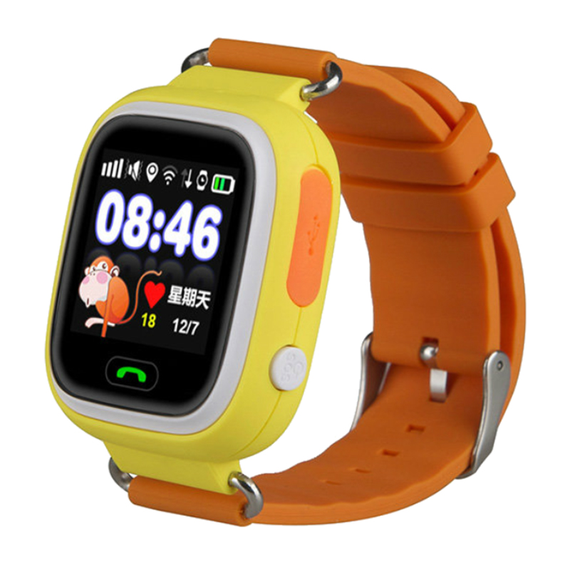 

Детские умные часы с GPS трекером и Wi-Fi Smart Baby Watch Q80 желтые