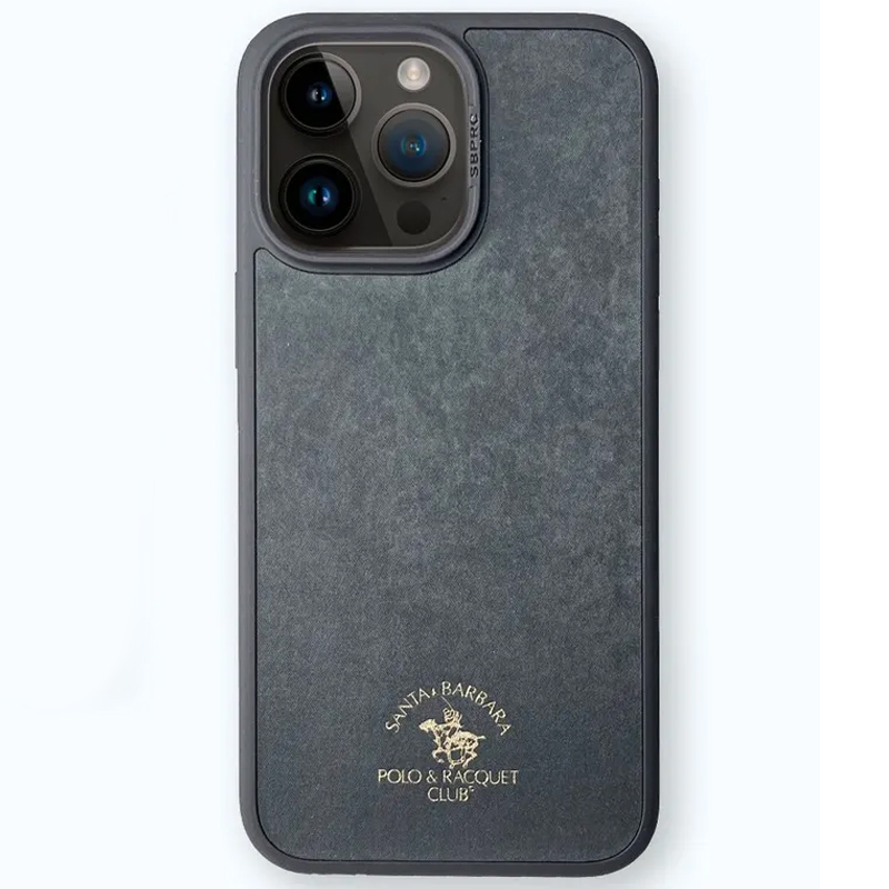 Чехол для iPhone 15 Pro гибридный Santa Barbara Polo & Racquet Club Myron серо-зеленый